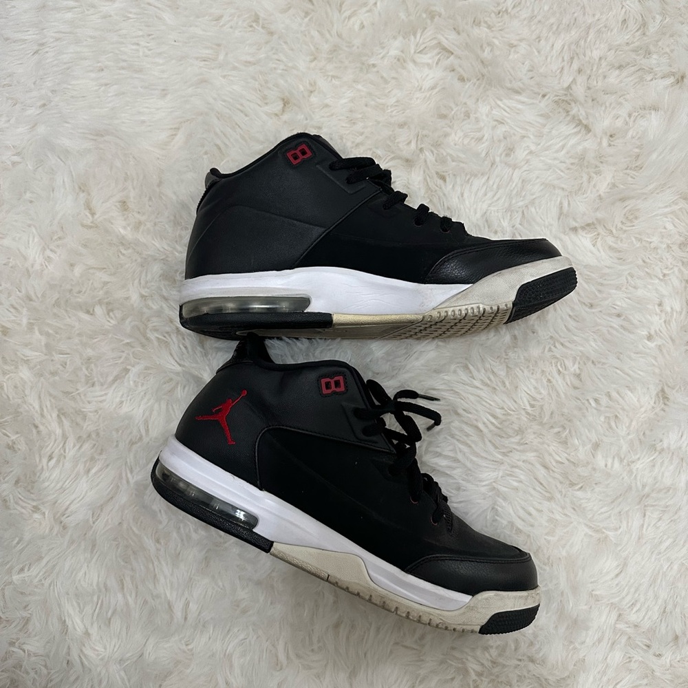 Jordan Black and Red Women's 8.5 or Youth 7 Sneakers
